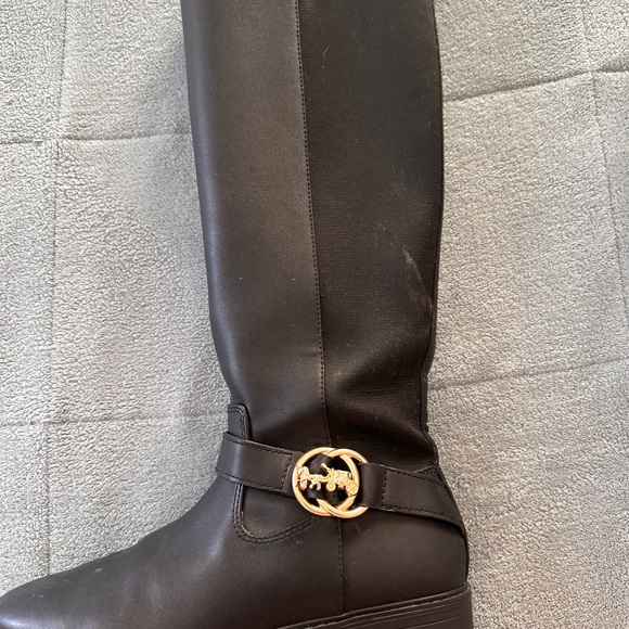 Coach Black Leather Boots - Picture 7 of 8